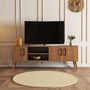 Hanah Home Soporte para TV Roble con Patas de Madera